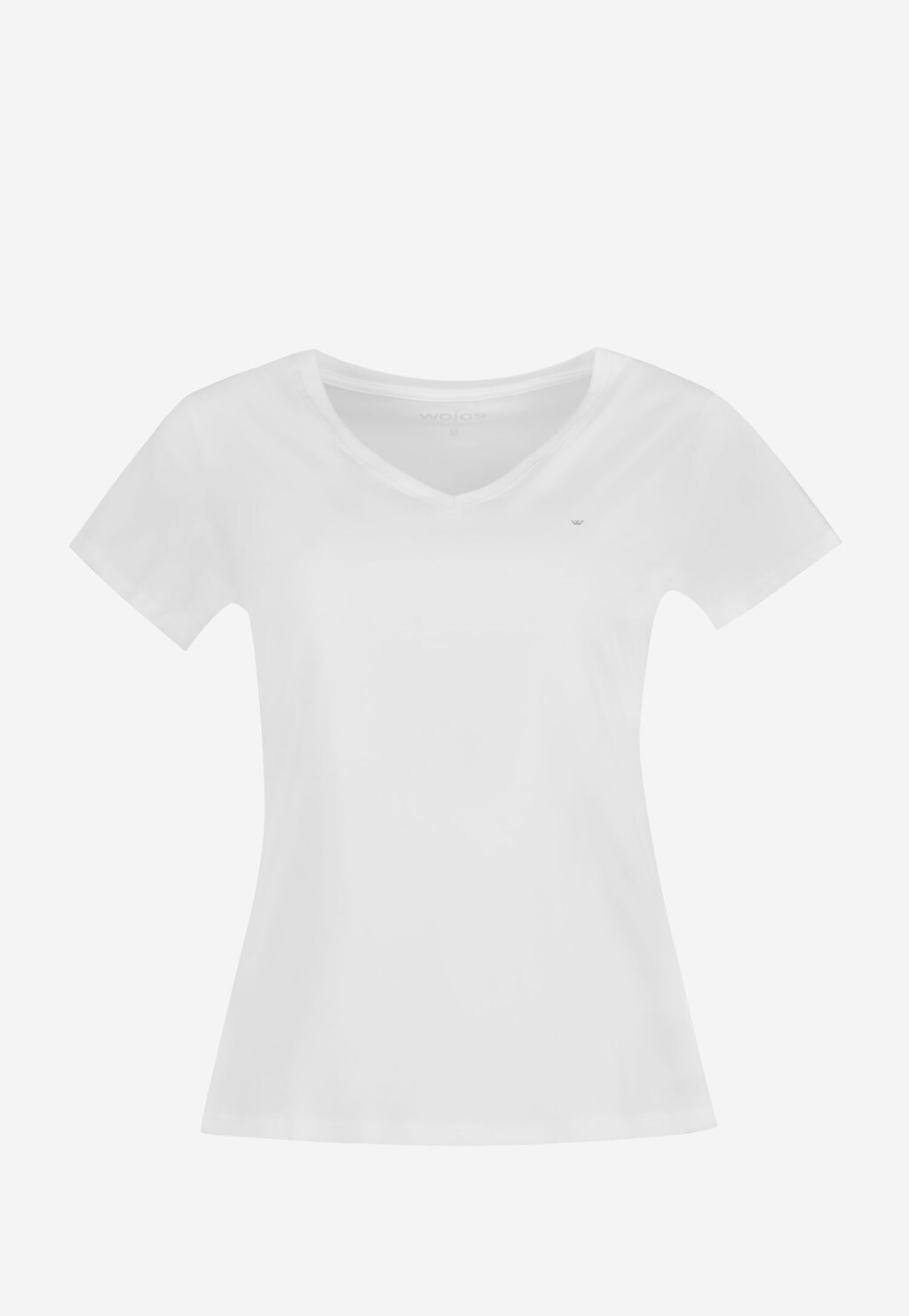 Biała koszulka damska ze srebrnym logo 98006-89 Widok 1