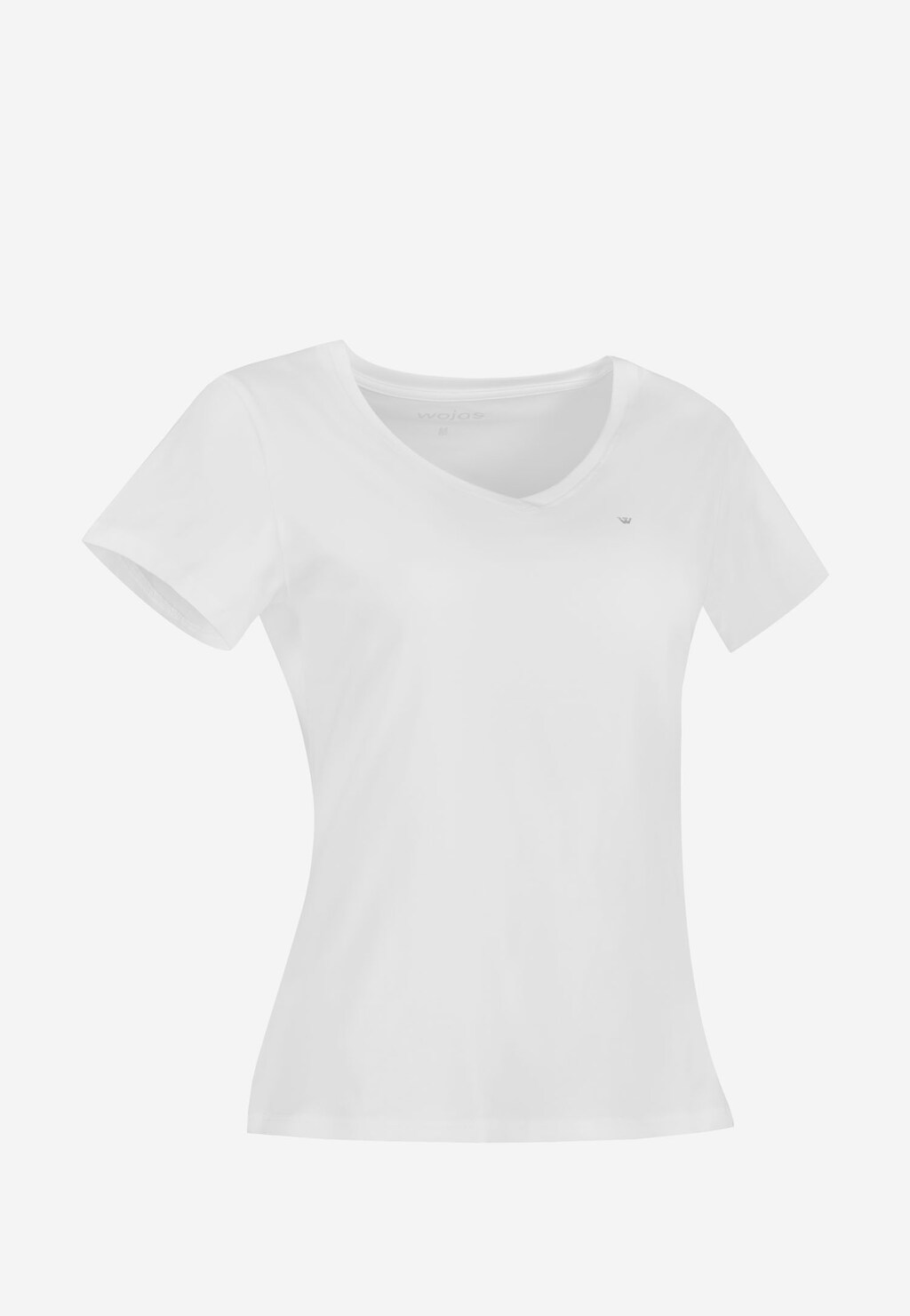 Biała koszulka damska ze srebrnym logo 98006-89 Widok 2