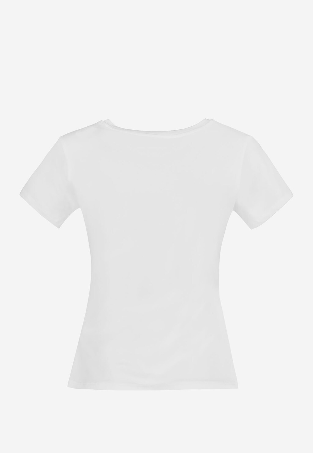 Biała koszulka damska ze srebrnym logo 98006-89 Widok 3