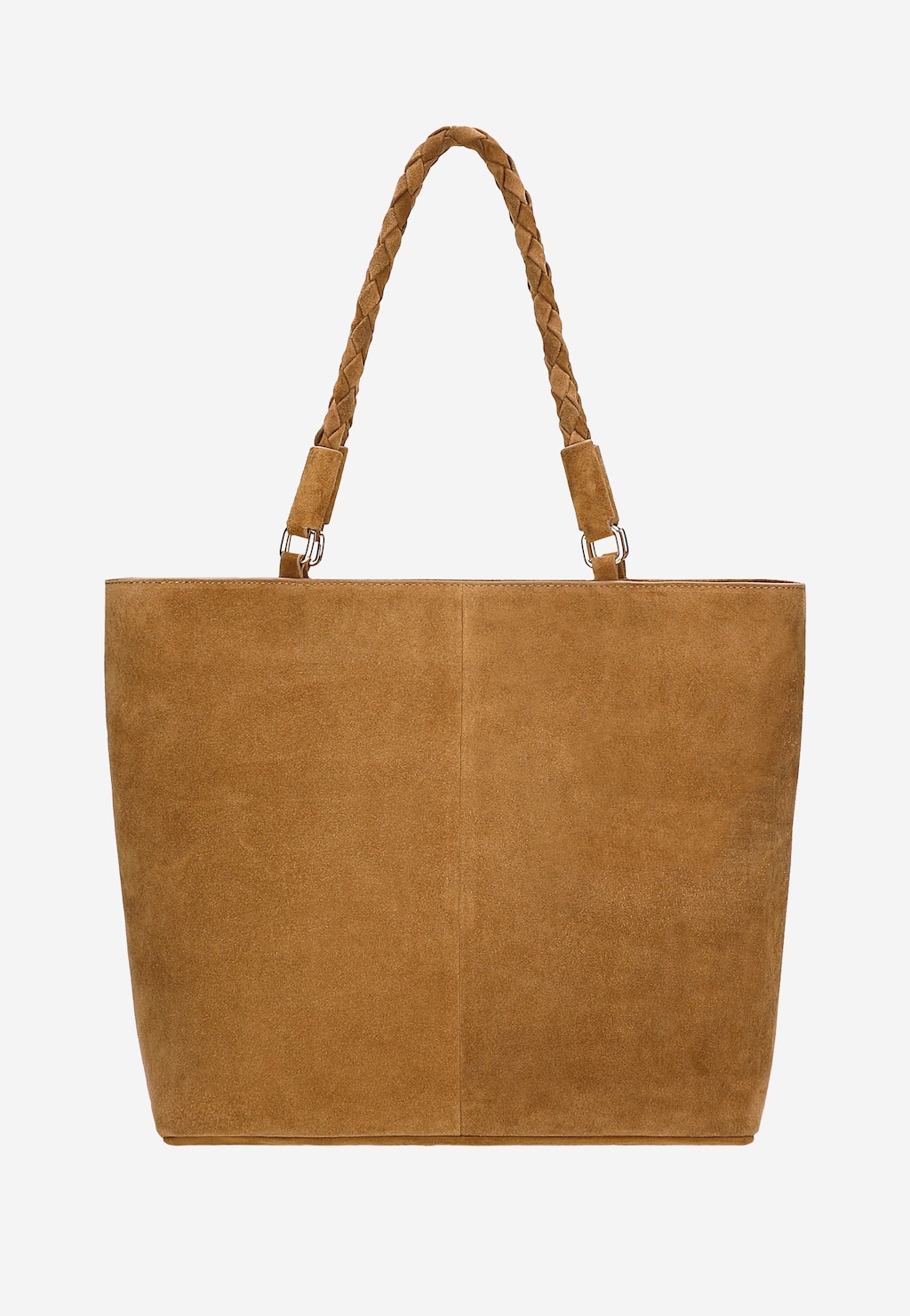 Velká hnědá dámská kabelka z velurové kůže 80224-63 Widok 4