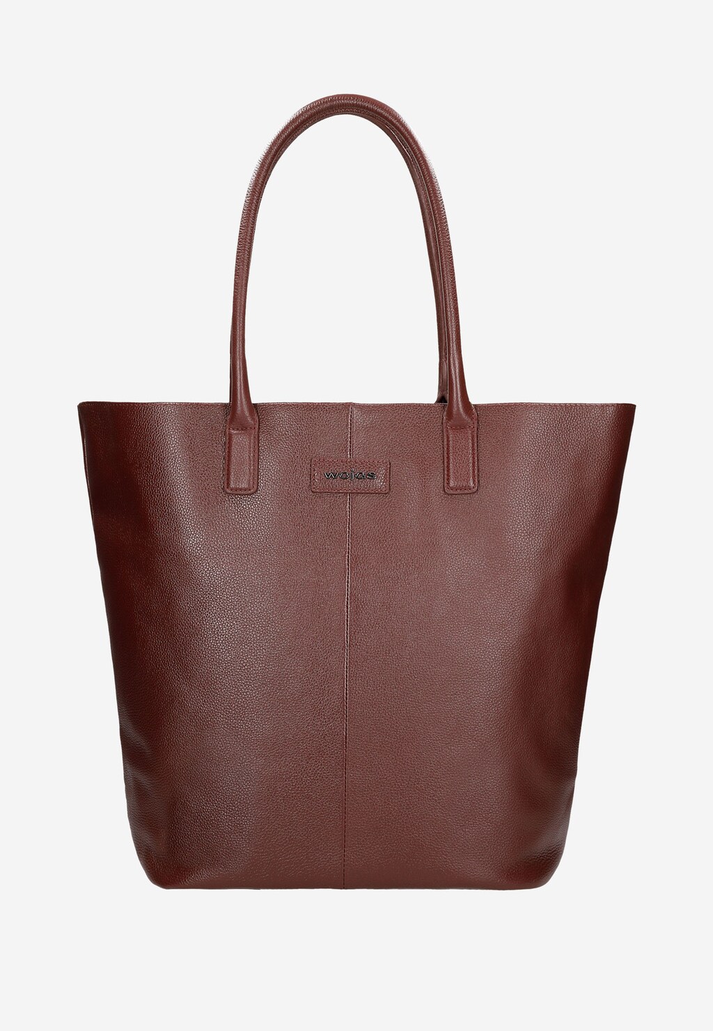 Duża bordowa shopperka damska ze skóry licowej 80233-55 Widok 2
