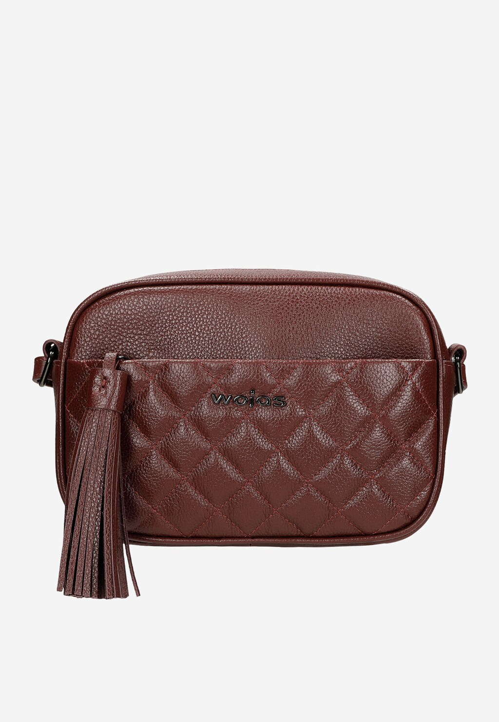 Bordowa mała torebka damska z pikowaniem na kieszonce 80232-55 Widok 2