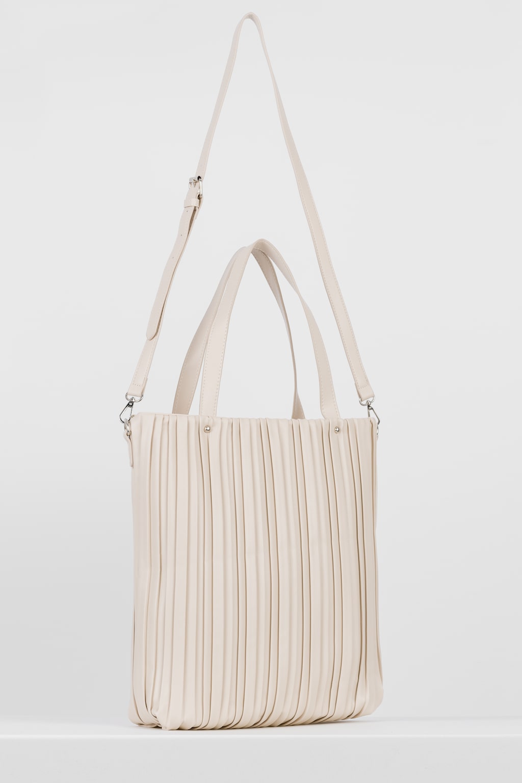 WJS beżowa torebka damska z oryginalnym marszczeniem WJS76144-54 Widok 2