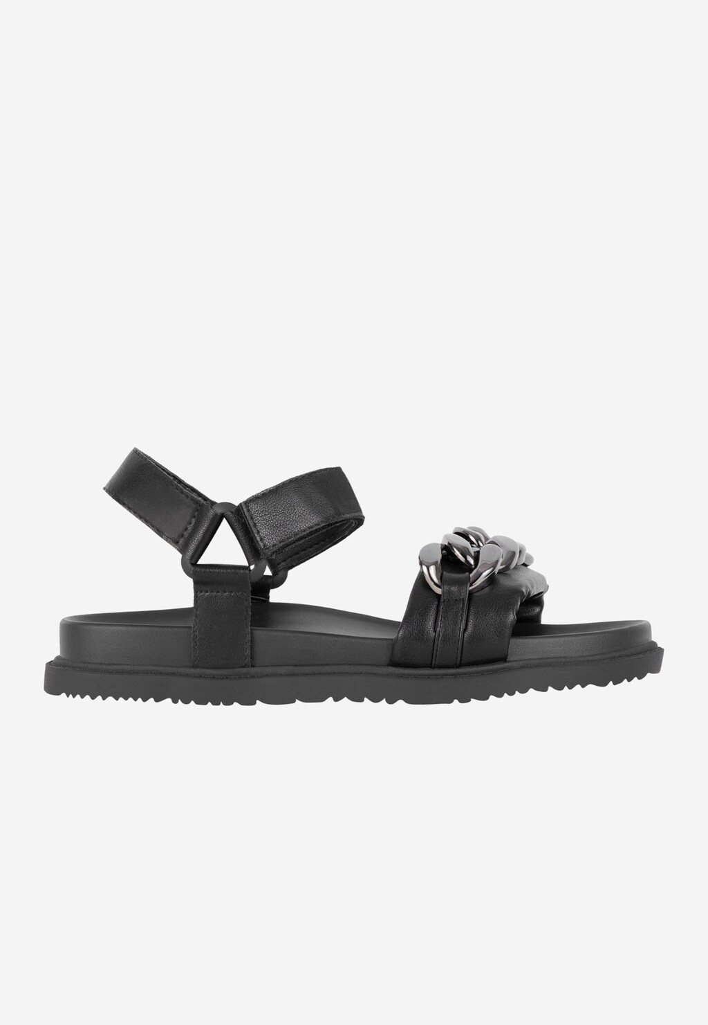 Praktické, pohodlné a moderné čierne dámske sandále WJS74003-51 Widok 2