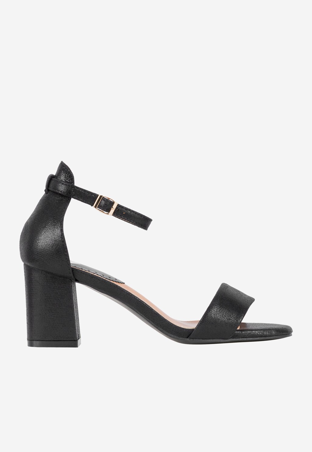 Elegantní sandály na podpatku v černém provedení WJS74050-11 Widok 2