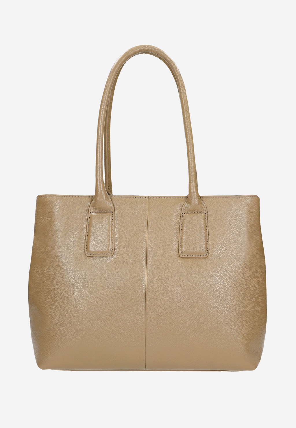 Beżowa torebka damska Wojas model 80236-54 z długimi rączkami, wykonana ze skóry, o klasycznym prostokątnym kształcie, widoczna z przodu.
