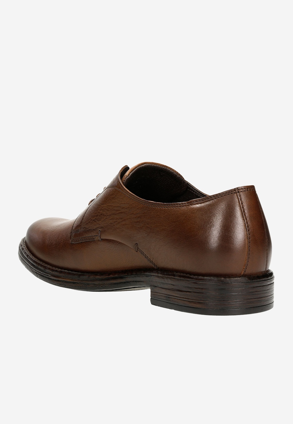 Brązowe klasyczne półbuty męskie w stylu miejskim 10111-52 Widok 4