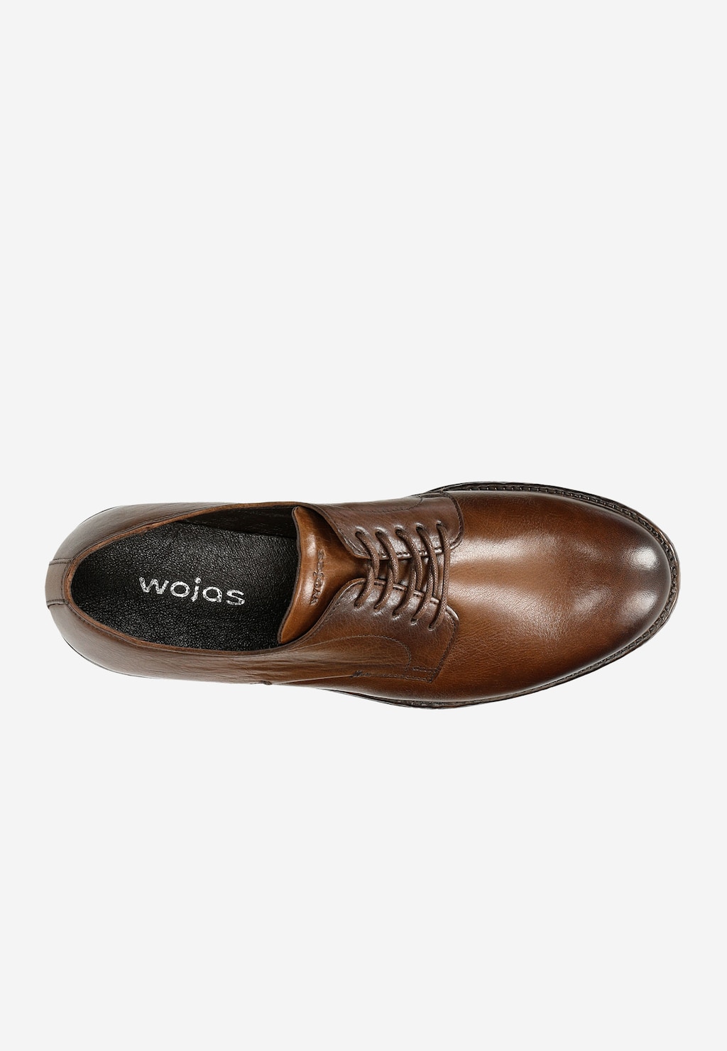 Brązowe klasyczne półbuty męskie w stylu miejskim 10111-52 Widok 5