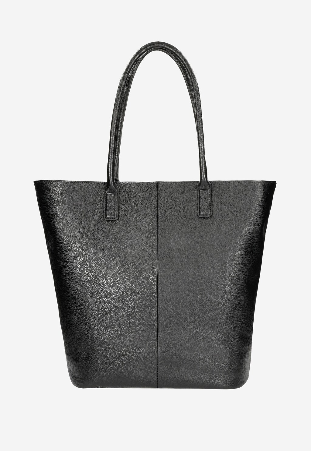 Czarna pojemna shopperka damska ze skóry licowej 80234-51 Widok 3