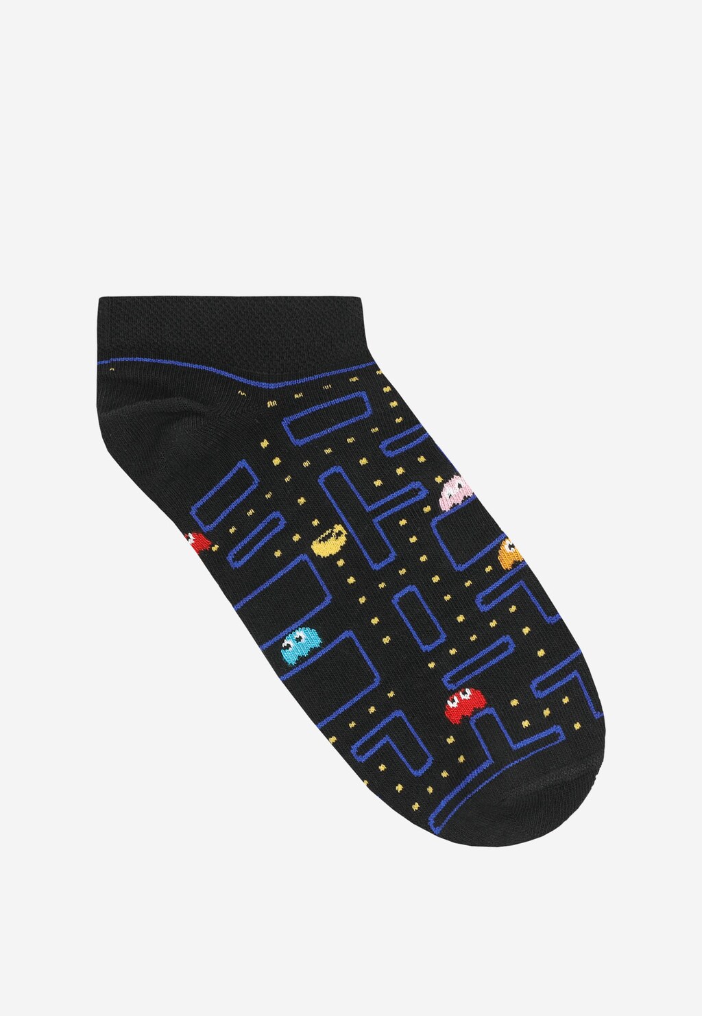 Bavlněné ponožky s motivem Pacmana na černém podkladu 97045-81 Widok 3