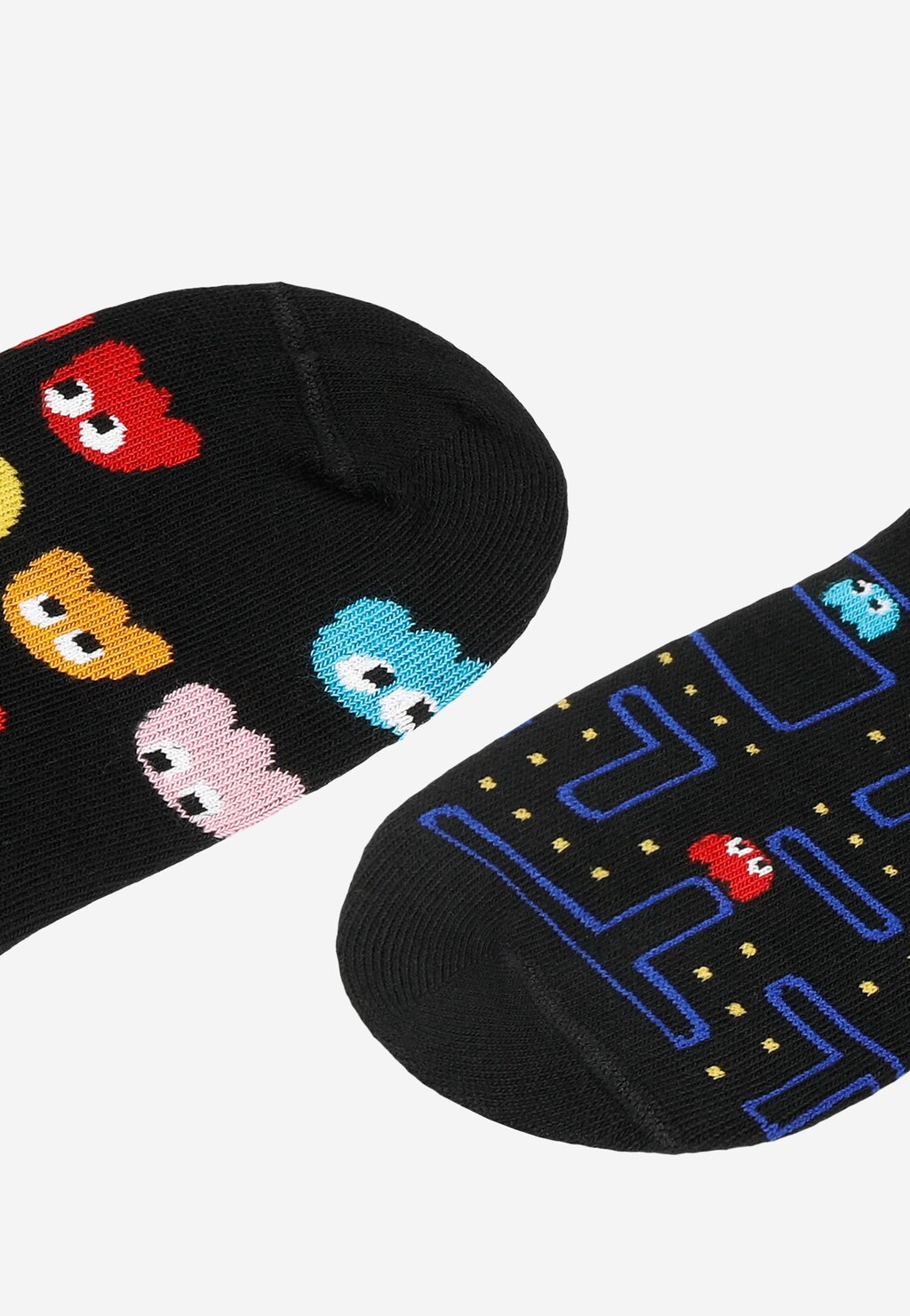Bavlněné ponožky s motivem Pacmana na černém podkladu 97045-81 Widok 4