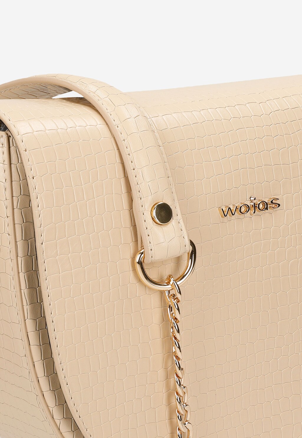 Kožené kabelky v béžovej farbe sú nadčasové doplnky 80226-54 Widok 6