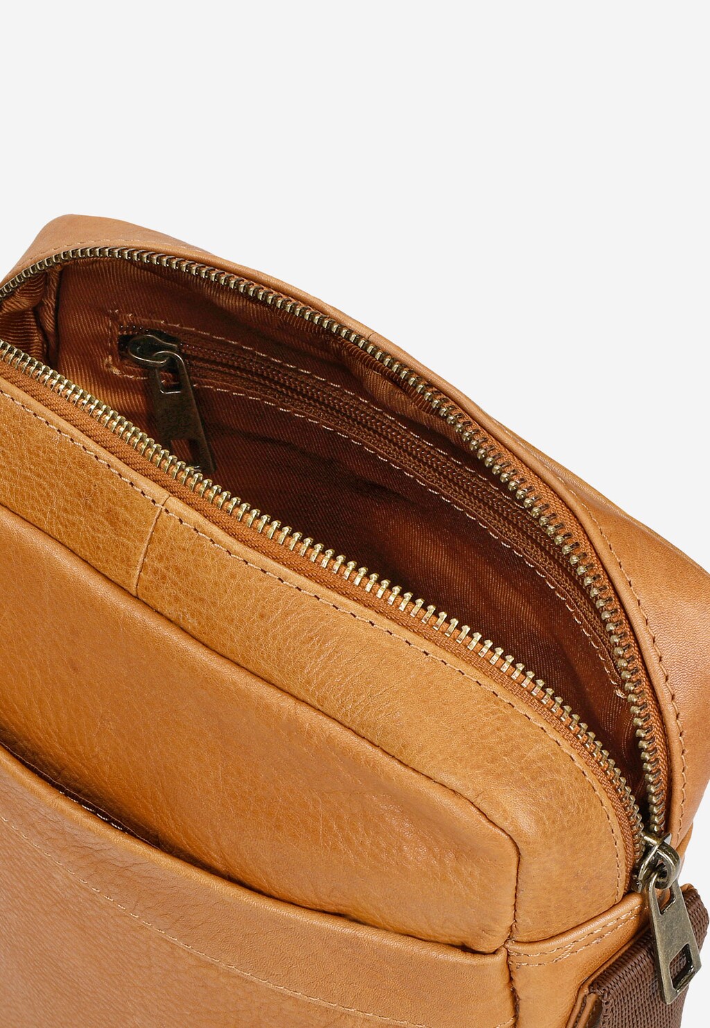 Světle hnědá pánská taška z kvalitní hladké kůže 9809-53 Widok 5
