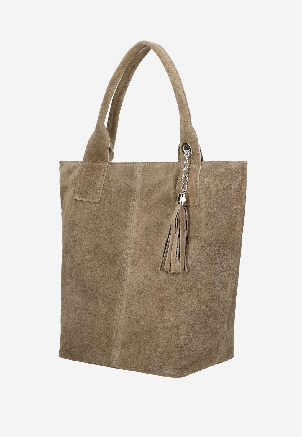 Luxusní malá kabelka z kvalitní béžové velurové kůže 80288-64 Widok 2