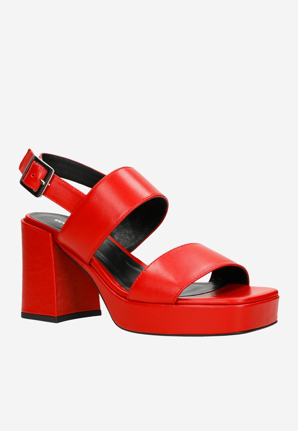 Červené dámske sandále z lícovej kože sú plné vášne 76080-55 Widok 3