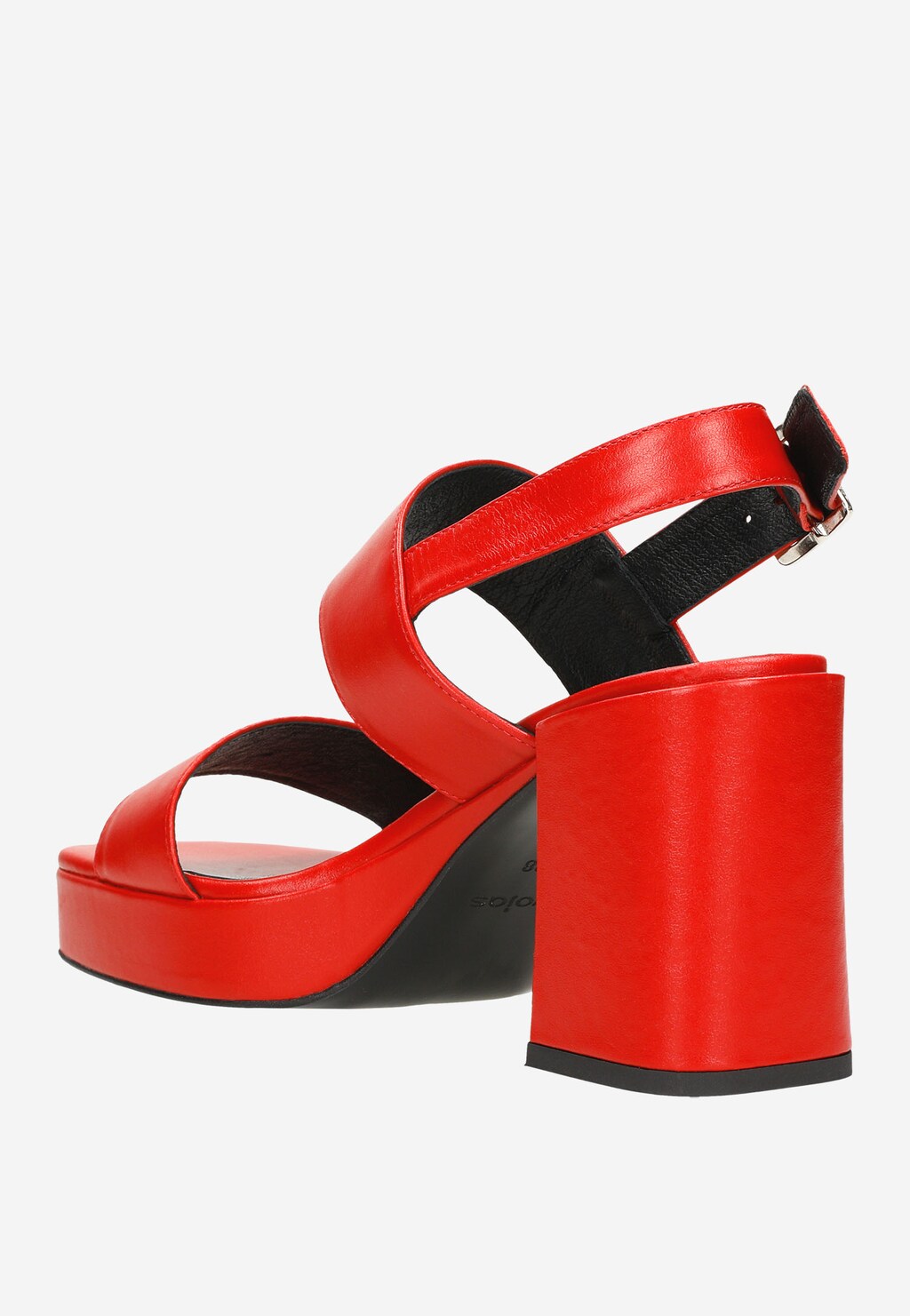 Červené dámske sandále z lícovej kože sú plné vášne 76080-55 Widok 4