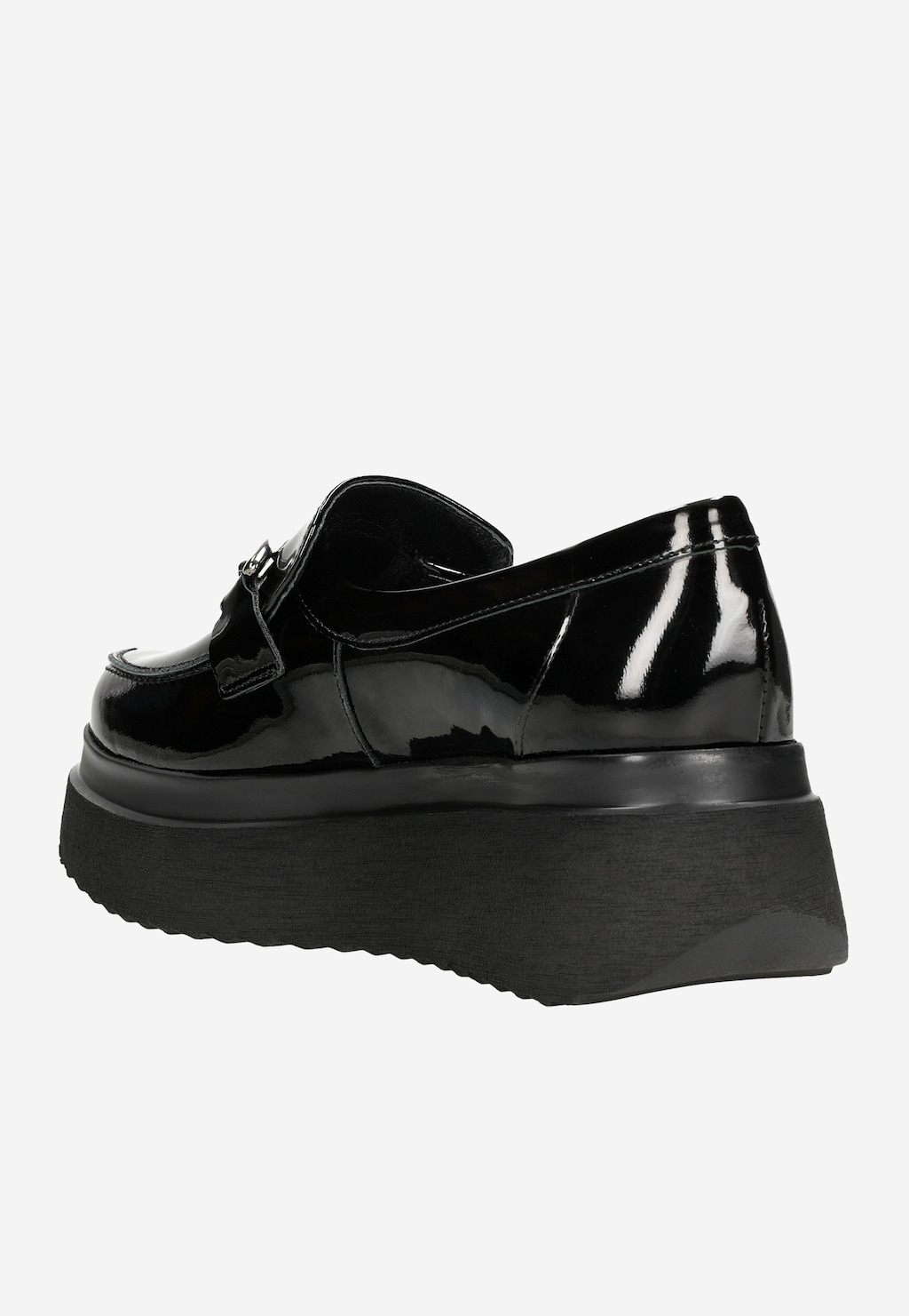 Nevšední černé lakované polobotky na platformě 46190-31 Widok 4