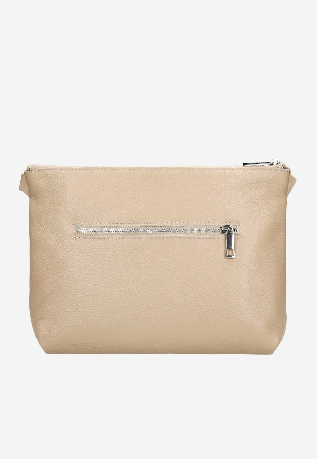 Béžová dámská crossbody kabelka z velurové kůže 9851-84 Widok 4