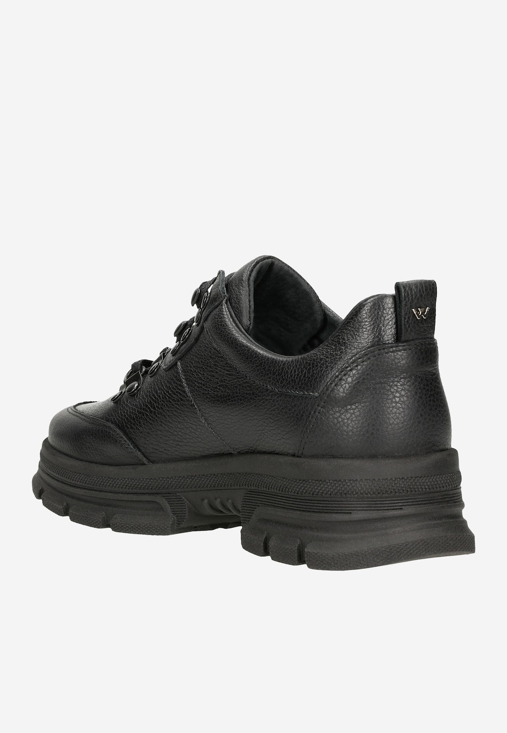 Czarne skórzane półbuty damskie z linii comfort 46108-51 Widok 4