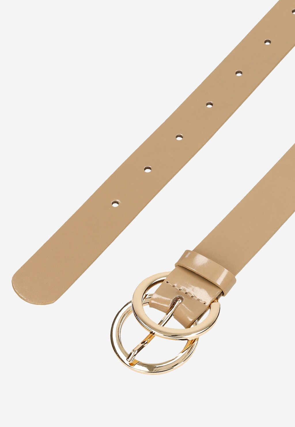 Béžový opasok dámsky ako čerešnička na štýlovej vizáži 93072-34 Widok 5