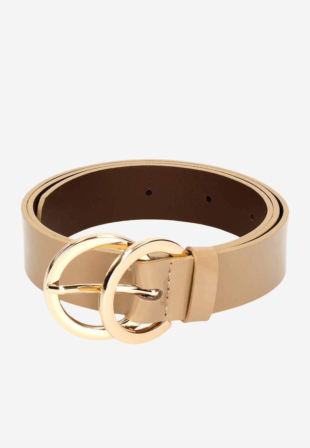 Béžový opasok dámsky ako čerešnička na štýlovej vizáži 93072-34 Widok 6