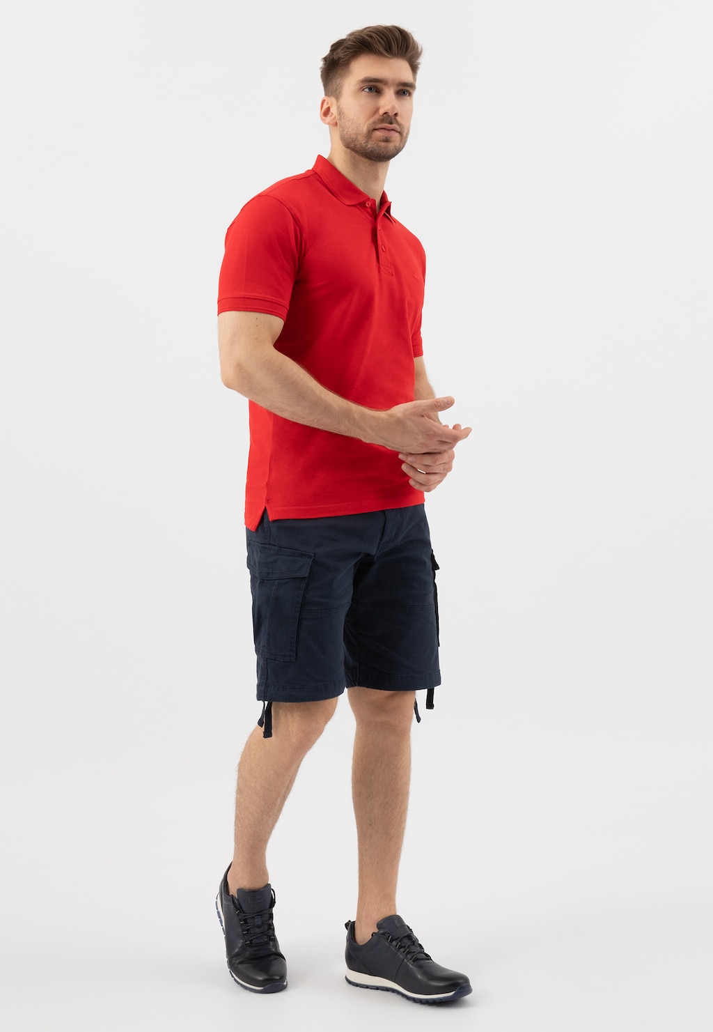 Tmavomodré pánske tenisky s ozdobným reliéfom 10039-56 Widok 9