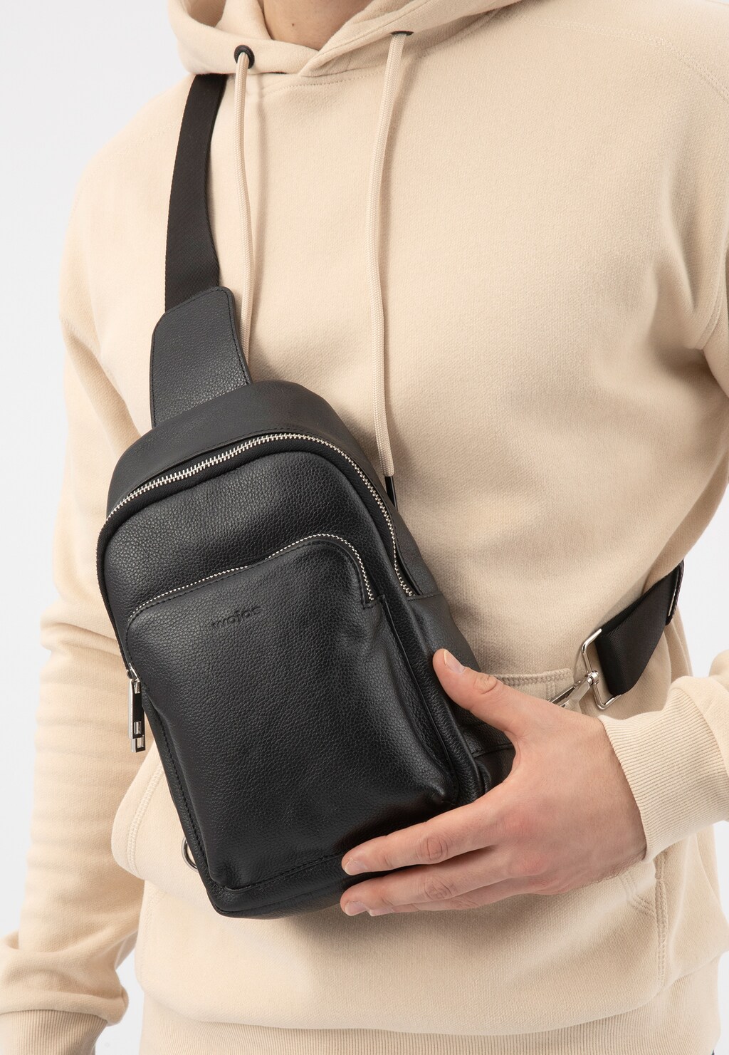 Pánská moderní ledvinka z kvalitní kůže s kapsami 80171-51 Widok 8