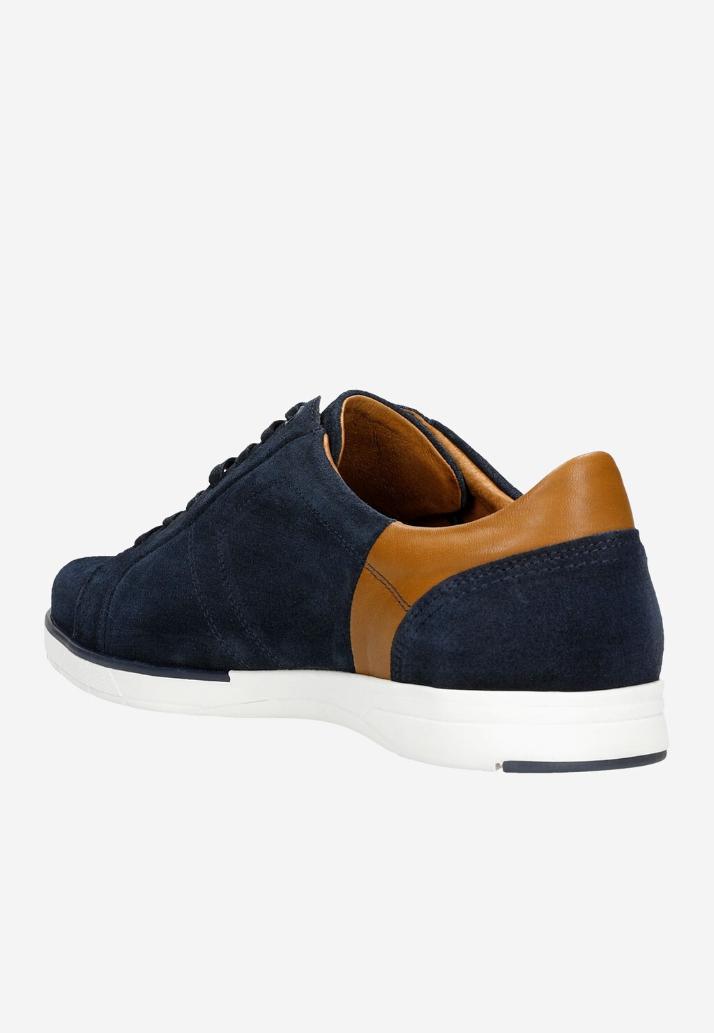 Pánska športová obuv z velúrovej a lícnej kože 10092-76 Widok 4