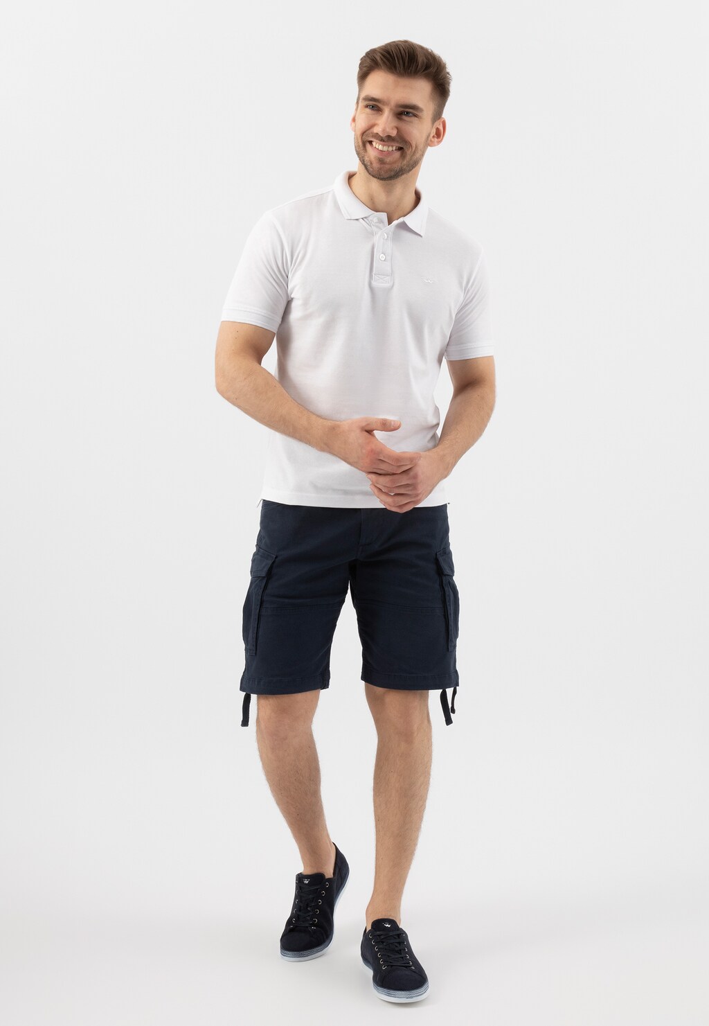 Granatowe półbuty męskie na wiosnę z dwoiny welurowej 10101-66 Widok 7