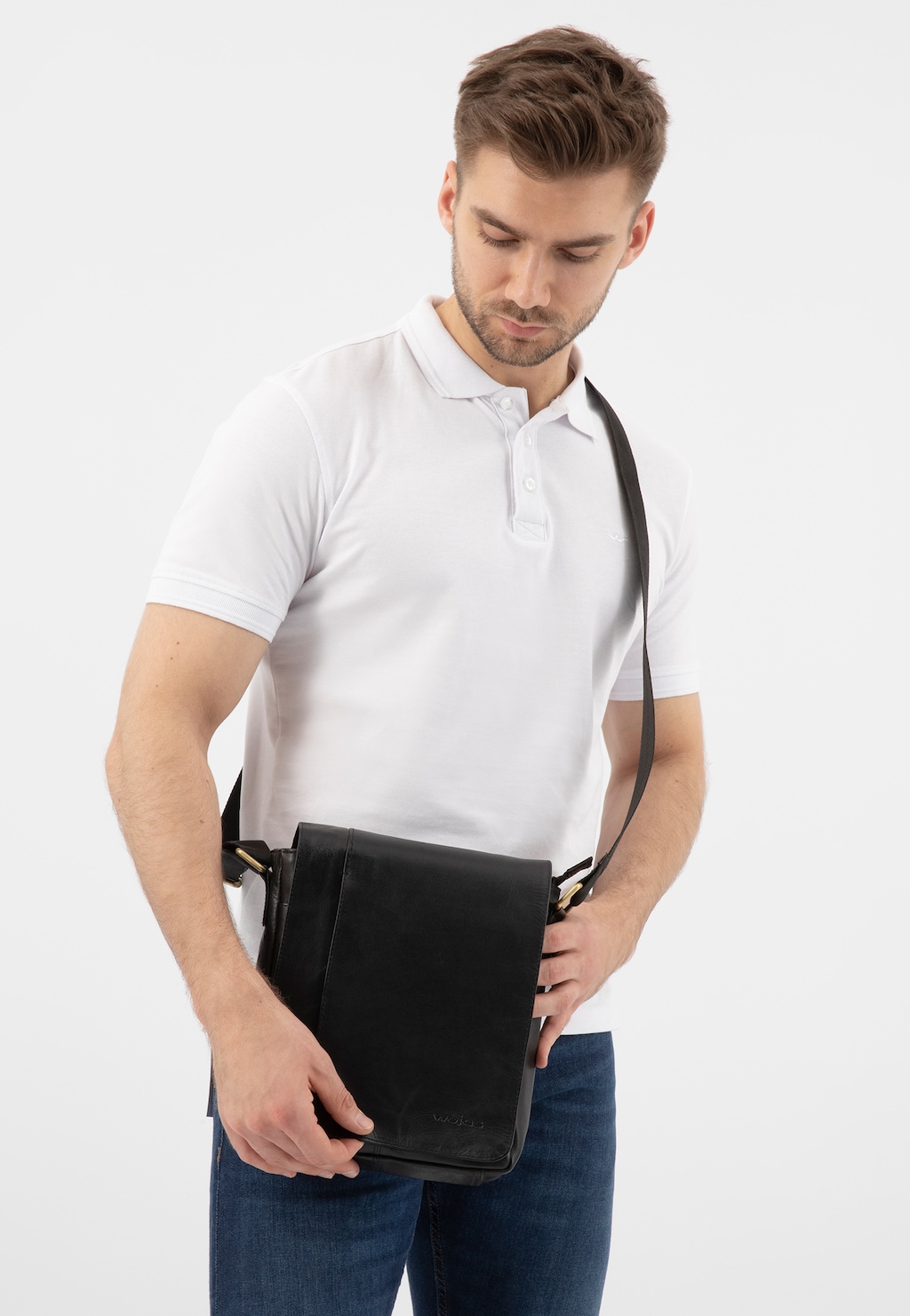 Čierna pánska taška na rameno 80042-51 Widok 7