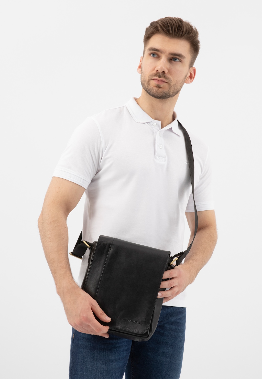 Čierna pánska taška na rameno 80042-51 Widok 1