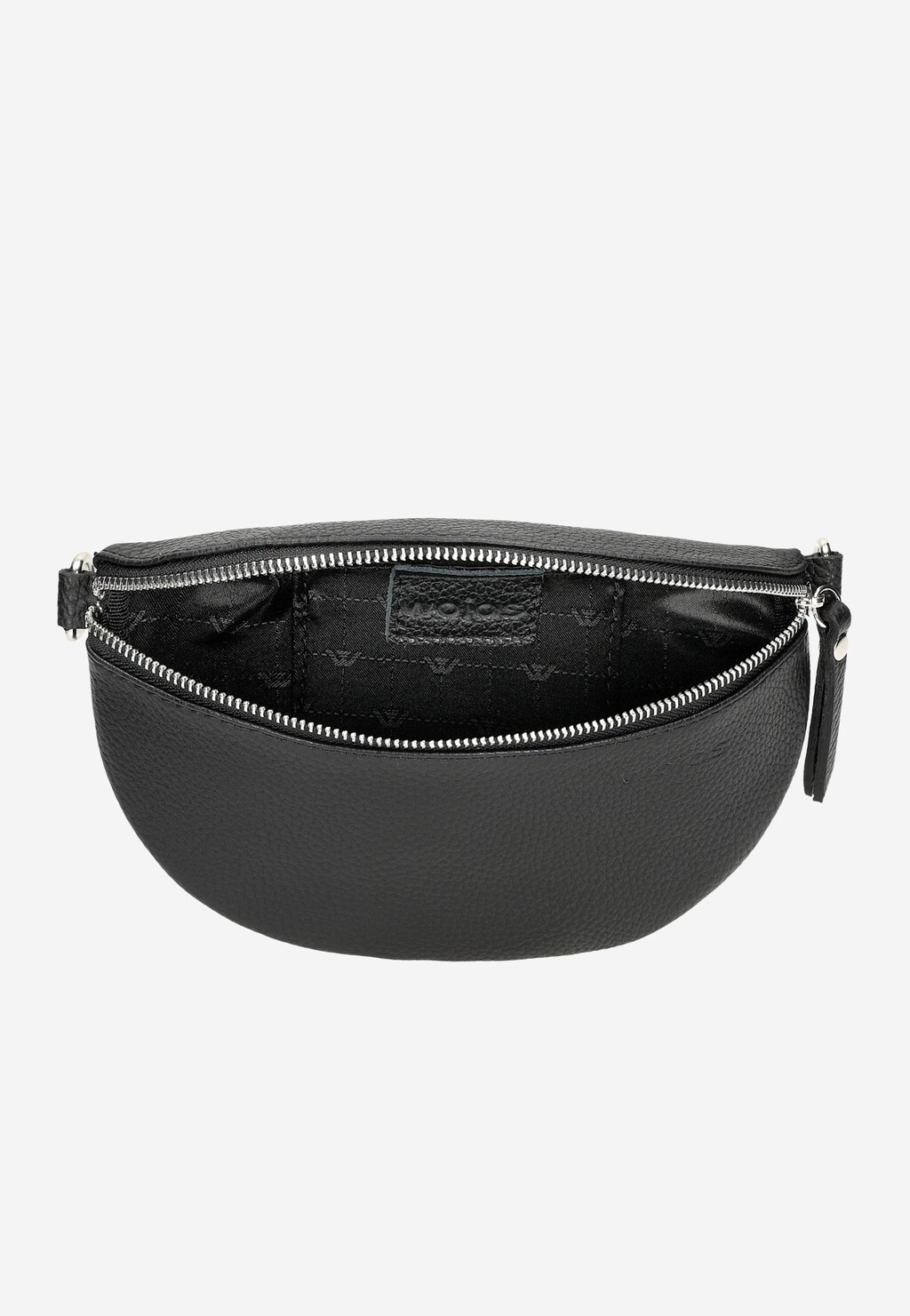 Mała czarna nerka damska ze skóry licowej 80099-59 Widok 5