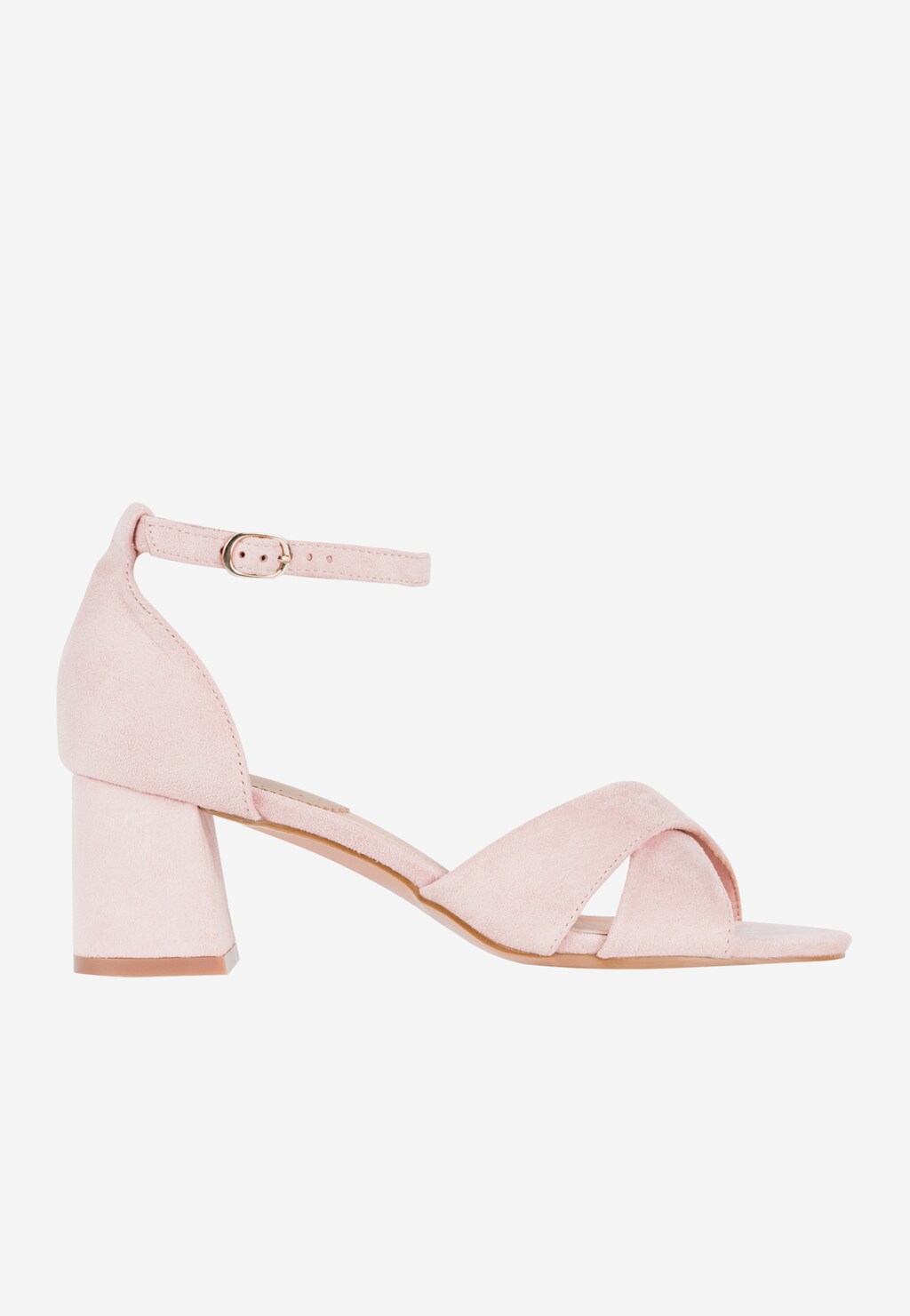 WJS jasnoróżowe sandały damskie na niskim obcasie WJS74046-65 Widok 2