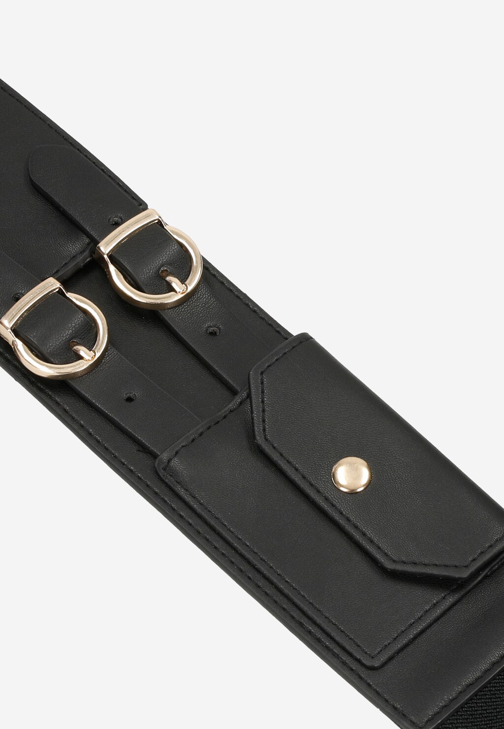 WJS czarny szeroki pasek taliowy z kieszonką WJS91040-51 Widok 3