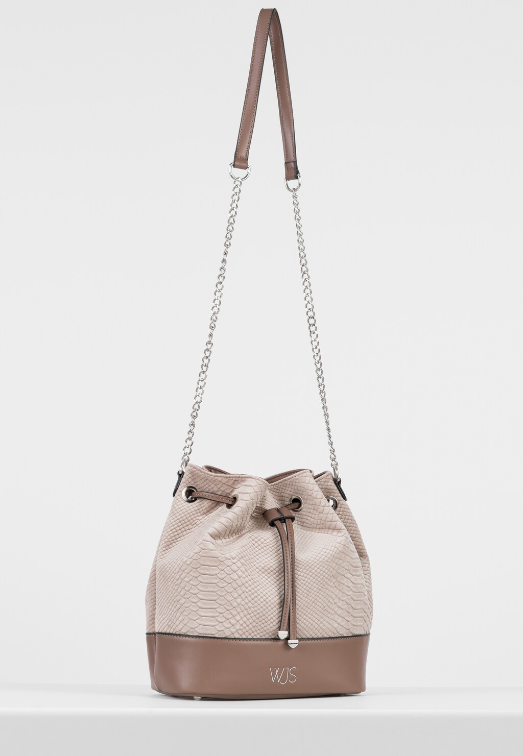 WJS beżowa torebka damska worek z motywem zwierzęcym  WJS76112-84 Widok 2