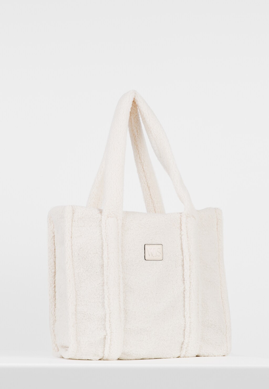 WJS duża pluszowa torebka damska w kolorze białym WJS76117-79 Widok 2