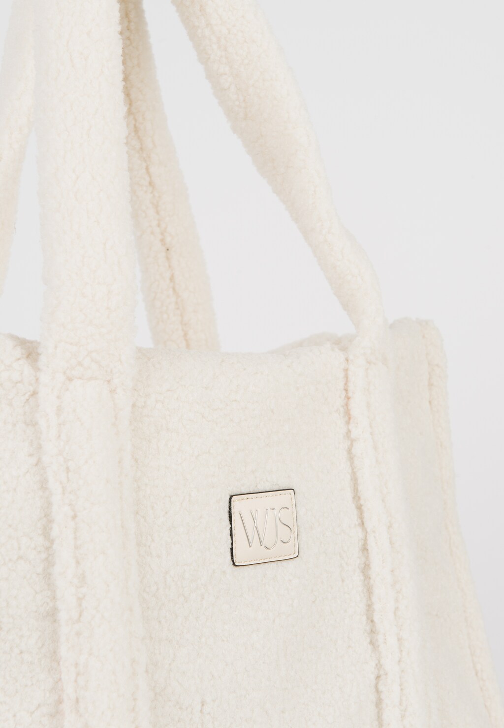 WJS duża pluszowa torebka damska w kolorze białym WJS76117-79 Widok 3
