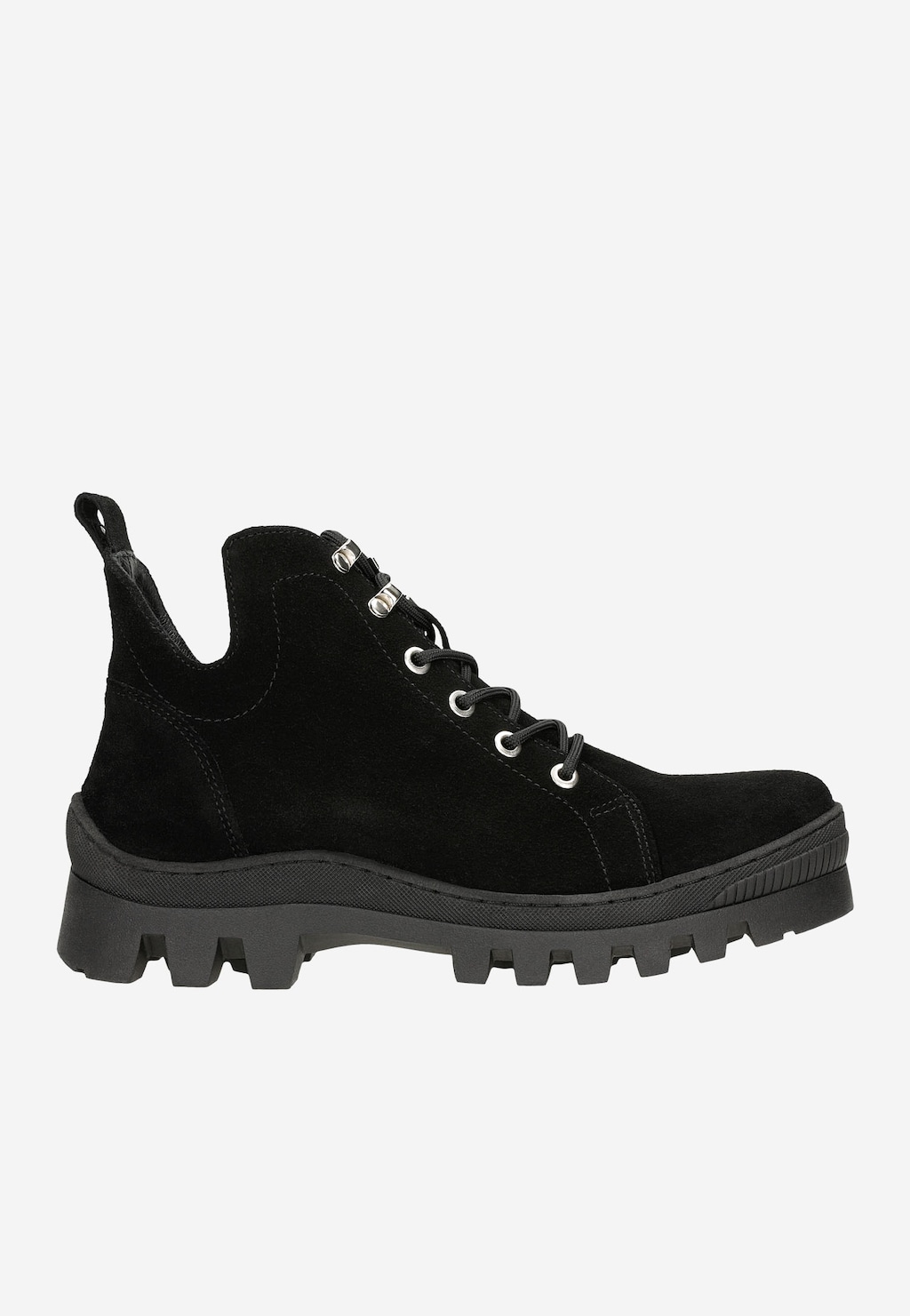 Nízke čižmy na bežný deň z čiernej prírodnej kože 64073-61 Widok 2