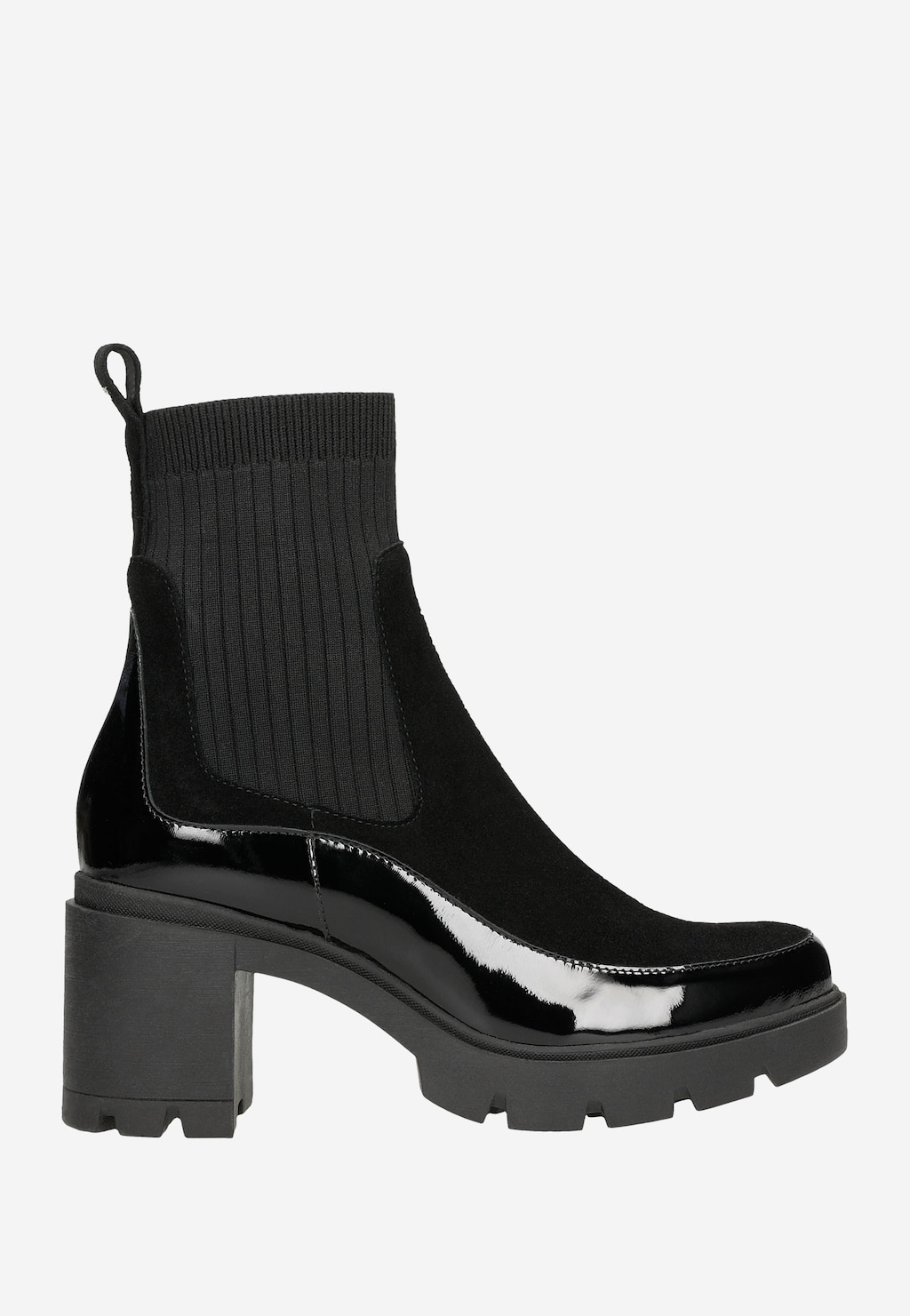 Čierne dámske členkové topánky sú zárukou vkusnej vizáže 55137-81 Widok 2