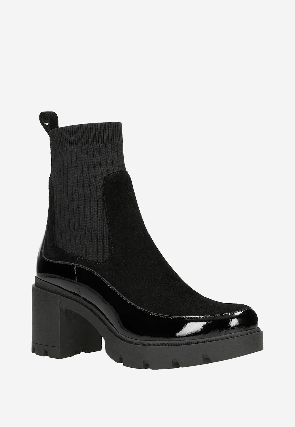Čierne dámske členkové topánky sú zárukou vkusnej vizáže 55137-81 Widok 3