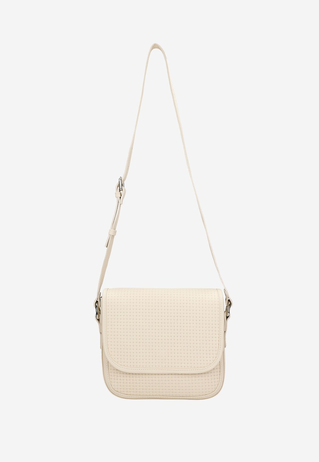 Skórzana torebka damska w kolorze jasnego beżu 80251-54 Widok 5