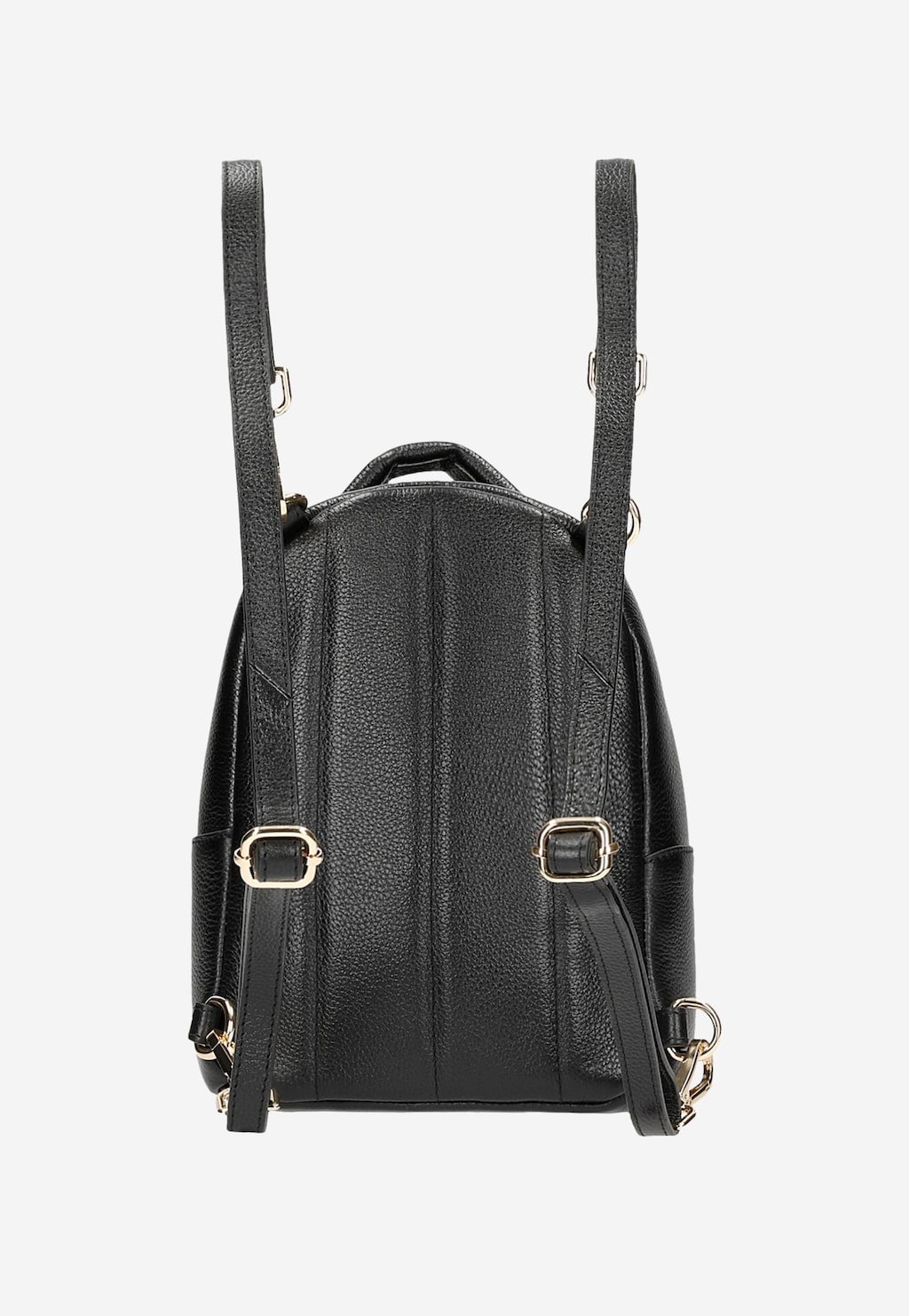 Czarny plecak ze skóry licowej z odpinanymi szelkami 80211-51 Widok 4