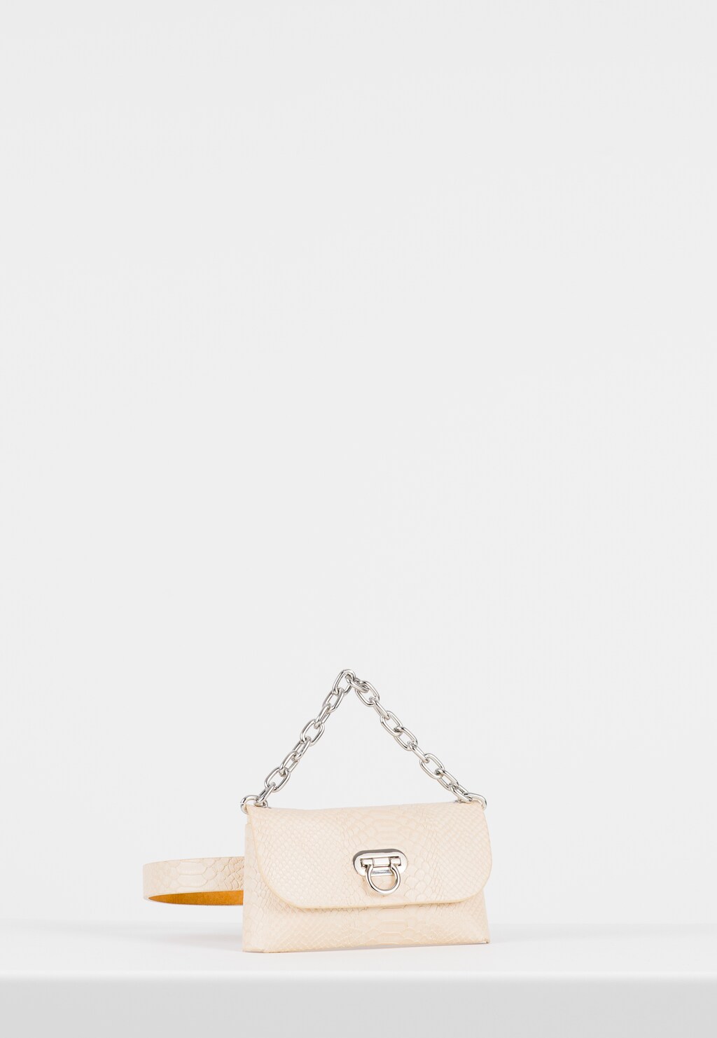 Mała beżowa saszetka na pasku WJS93011-54 Widok 2