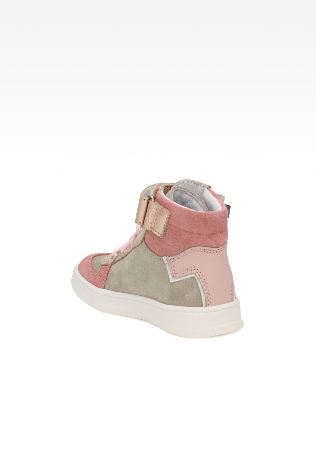 Sneakers BARTEK 14553013, dla dziewcząt, beżowo-różowy Widok 2