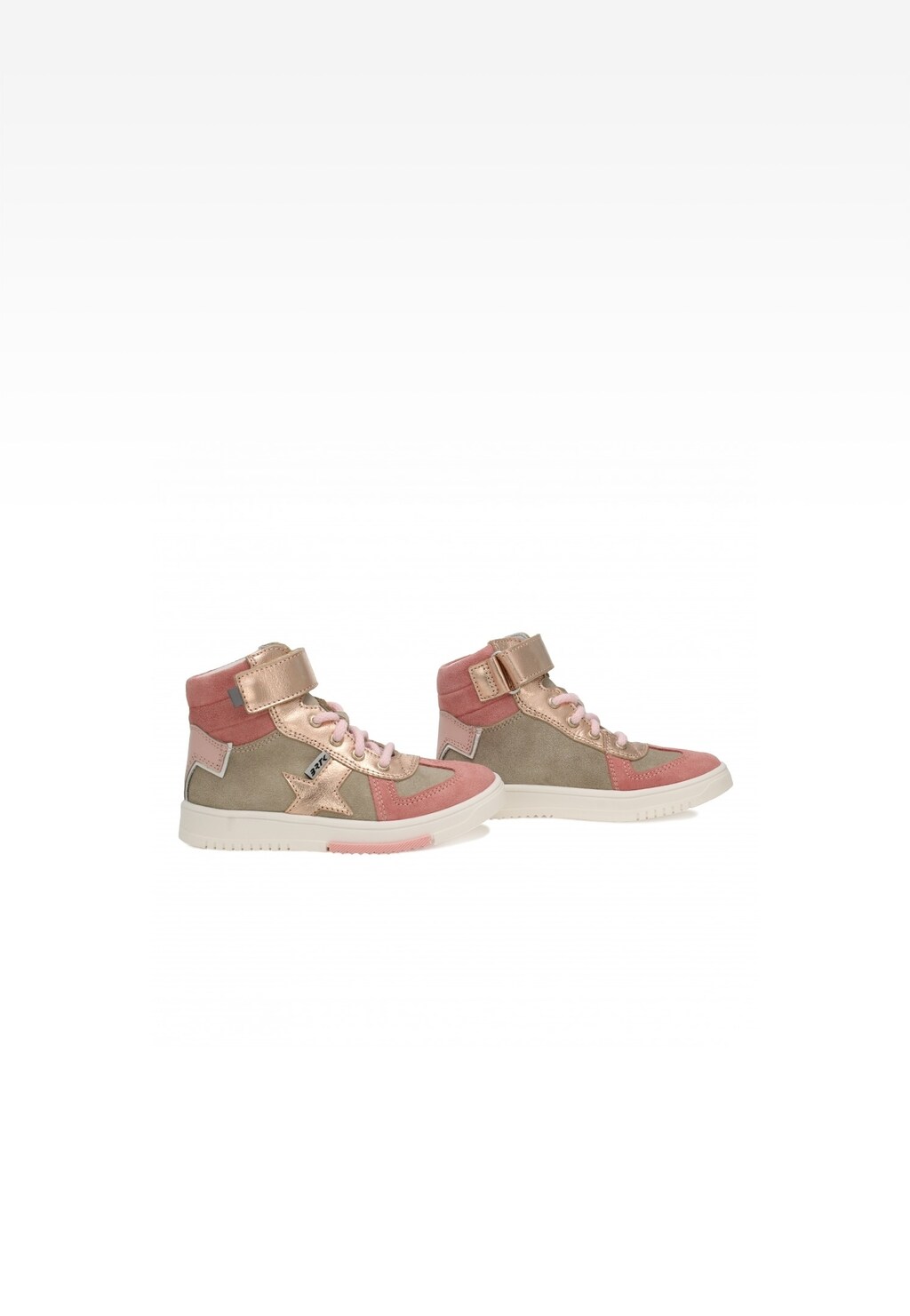 Sneakers BARTEK 14553013, dla dziewcząt, beżowo-różowy Widok 3