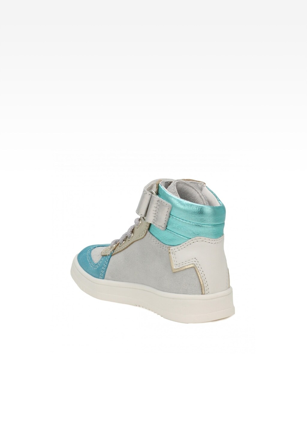 Sneakers BARTEK 14553014, dla dziewcząt, biało-niebieski Widok 3