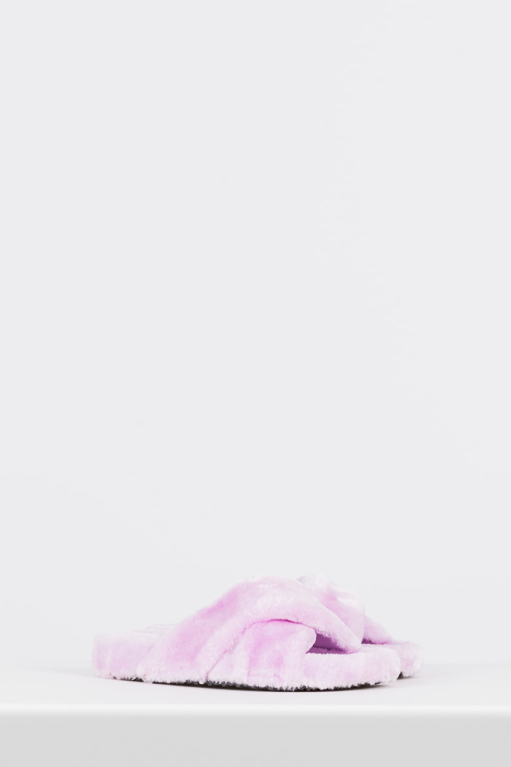 WJS pastelowe fioletowe kapcie damskie puchate WJS39001-16 Widok 2