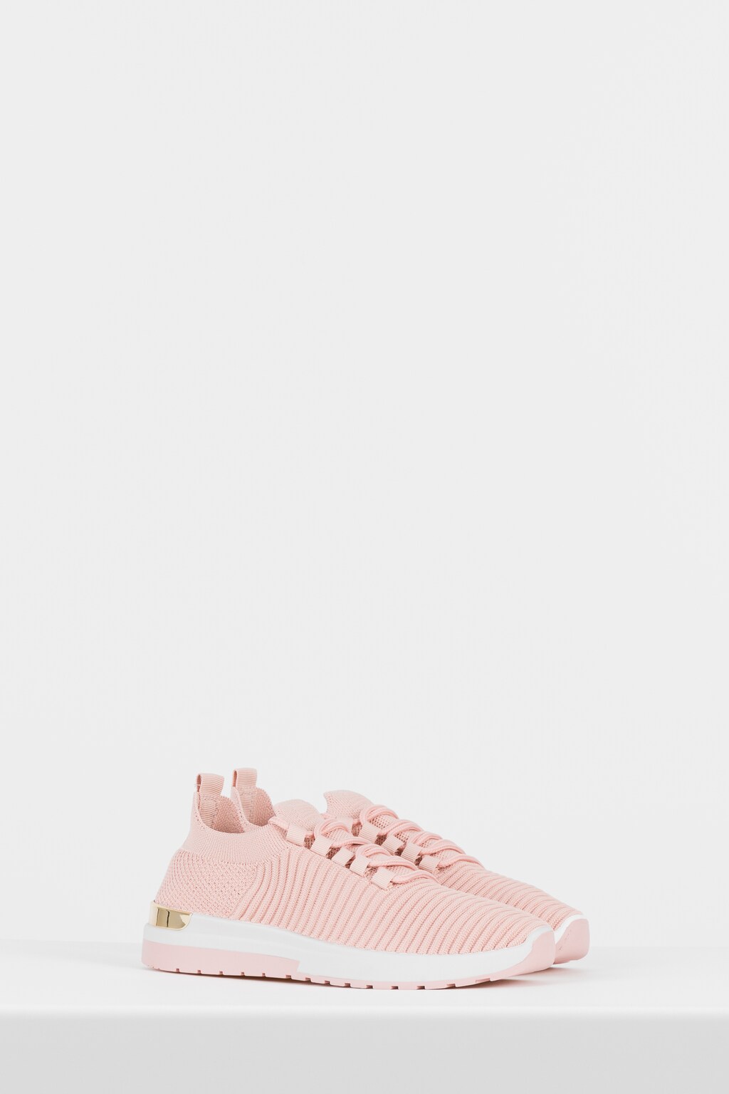 WJS różowe materiałowe buty damskie typu sneakersy WJS64068-15 Widok 2