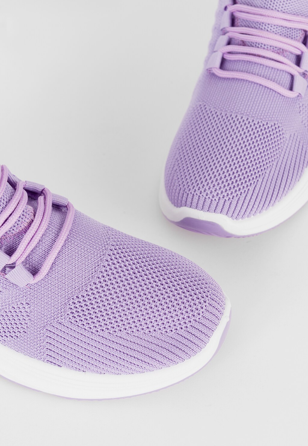 WJS pastelowe fioletowe sneakersy damskie ze sznurowaniem WJS64070-16 Widok 4