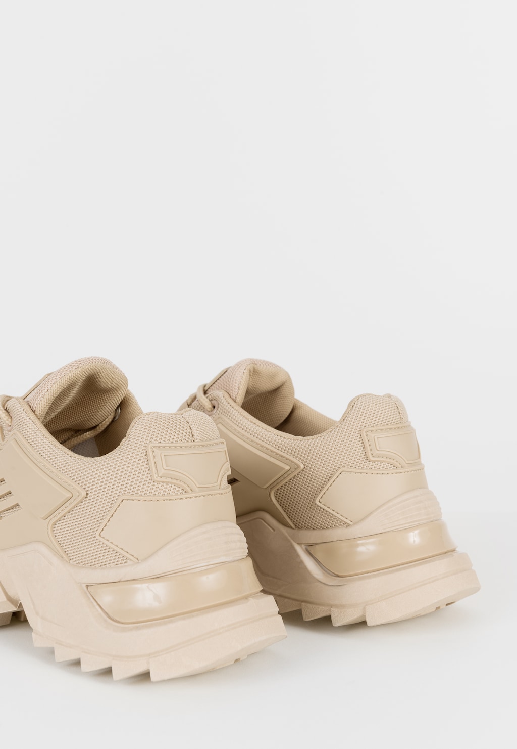 WJS beżowe sneakersy damskie na grubej podeszwie WJS64073-84 Widok 5